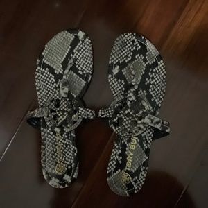 Snake Skin Tory Burch Sandals
